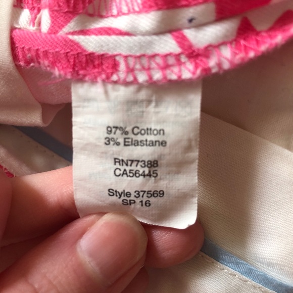 J. Crew factory pink and white shorts - Picture 5 of 6